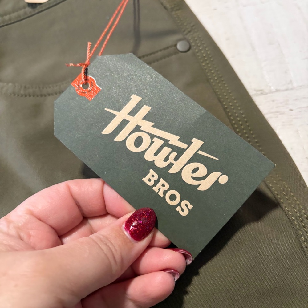 Howler Brothers Olive Green Men's Pants - Picture 5 of 14